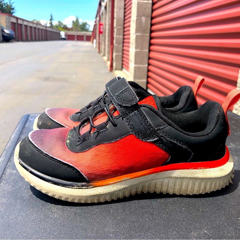 Kids' Dara Performance Sneakers All in Motion Coral Orange Black Size One